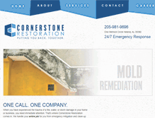Tablet Screenshot of cornerstonerestoration.com